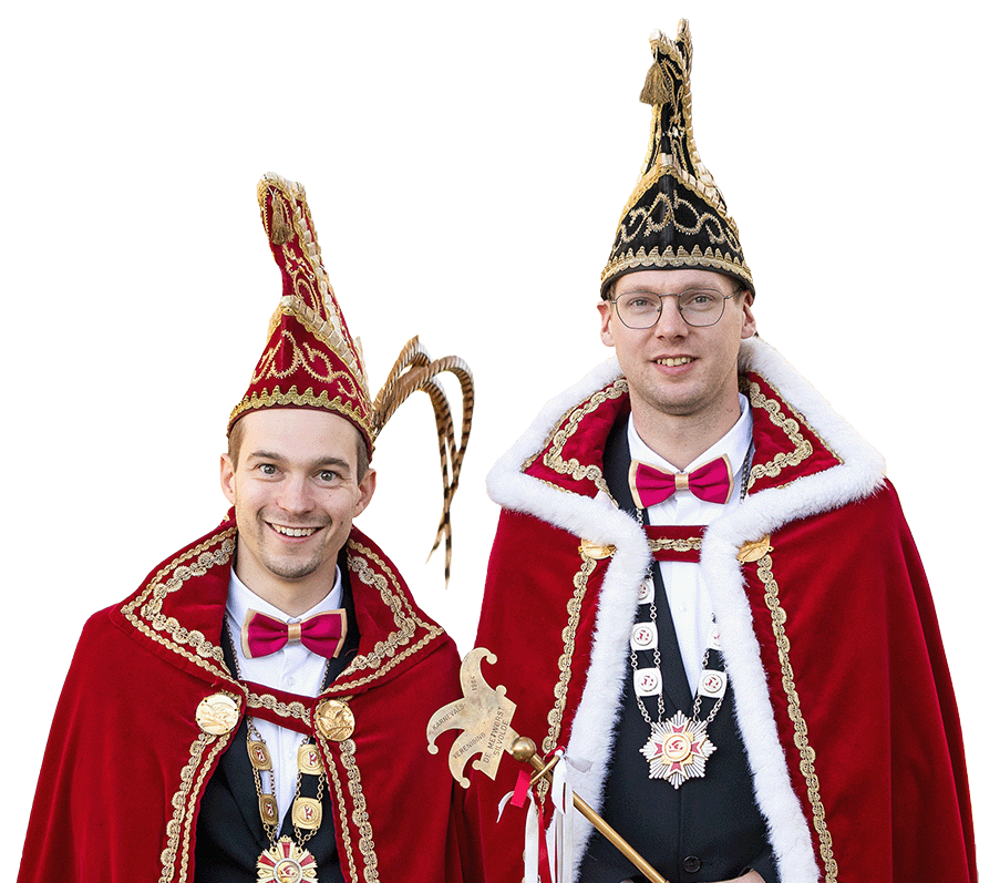 Prins en Adjudant Maikel en Twan Carnavalsvereniging de Metworst